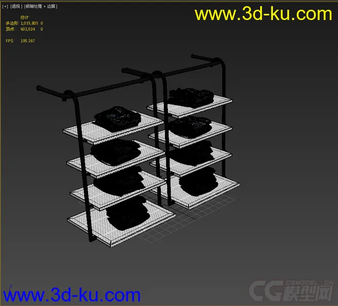 服装店货架模型的图片2