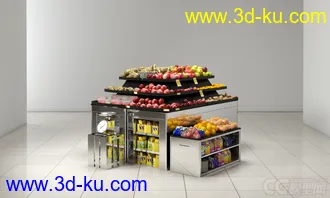 3D打印模型水果货架，写实，高精的图片