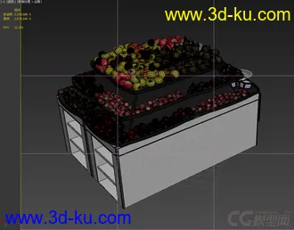 3D打印模型水果货架，写实，高精的图片