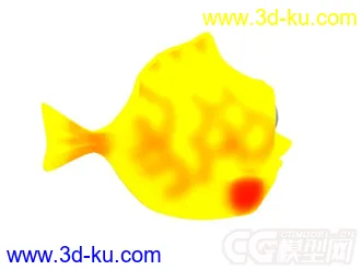 3D打印模型3D娃娃鱼 游乐设备 儿童乐园 儿童公园 淘气堡 摆件鱼的图片