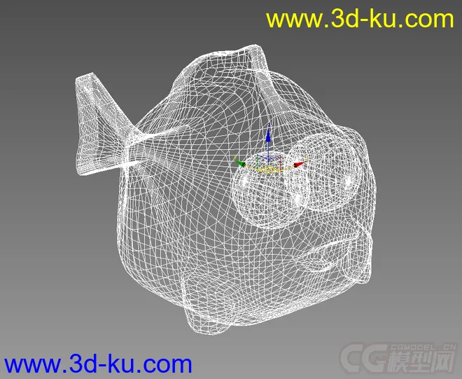 3D娃娃鱼 游乐设备 儿童乐园 儿童公园 淘气堡 摆件鱼模型的图片2