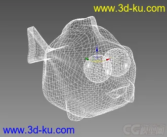 3D打印模型3D娃娃鱼 游乐设备 儿童乐园 儿童公园 淘气堡 摆件鱼的图片
