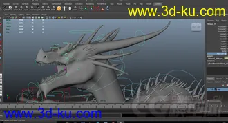 3D打印模型飞龙，龙，带绑定的图片