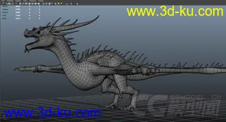 3D打印模型飞龙，龙，带绑定的图片