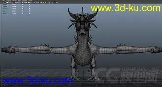 3D打印模型飞龙，龙，带绑定的图片