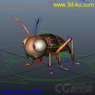 3D打印模型小昆虫，带绑定的图片