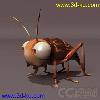 3D打印模型小昆虫，带绑定的图片