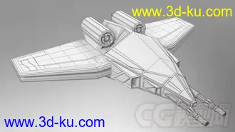 3D打印模型战斗机白模，OBJ格式的图片
