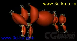 3D打印模型犀牛，写实，带绑定的图片