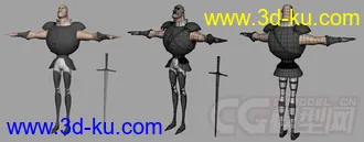 3D打印模型Q版男人，战士的图片