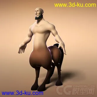 3D打印模型欧美半人马，Q版的图片