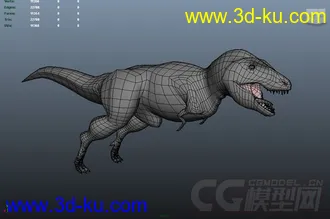 3D打印模型恐龙，带绑定的图片