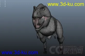 3D打印模型恐龙，带绑定的图片