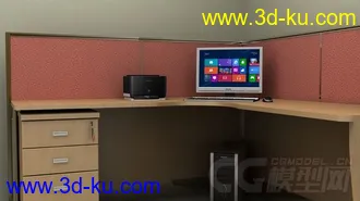 3D打印模型办公室，电脑桌的图片