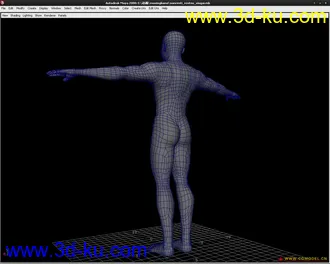 3D打印模型maya练习男人体，高手一定来指导一下！的图片