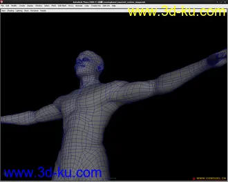 3D打印模型maya练习男人体，高手一定来指导一下！的图片