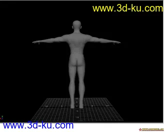 3D打印模型maya练习男人体，高手一定来指导一下！的图片