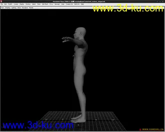 3D打印模型maya练习男人体，高手一定来指导一下！的图片