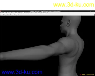 3D打印模型maya练习男人体，高手一定来指导一下！的图片