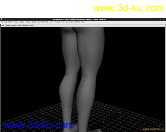 3D打印模型maya练习男人体，高手一定来指导一下！的图片