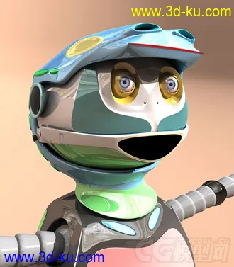 3D打印模型Q机器人的图片