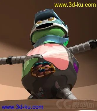 3D打印模型Q机器人的图片