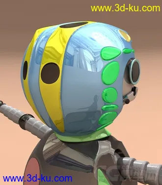 3D打印模型Q机器人的图片