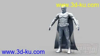 3D打印模型高精蝙蝠侠，白模的图片