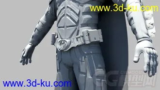 3D打印模型高精蝙蝠侠，白模的图片