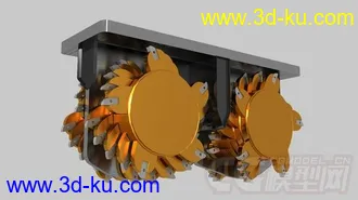 3D打印模型挖地机，掘地机的图片