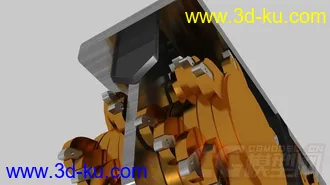 3D打印模型挖地机，掘地机的图片