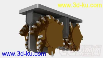 3D打印模型挖地机，掘地机的图片