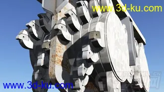 3D打印模型挖地机，掘地机的图片