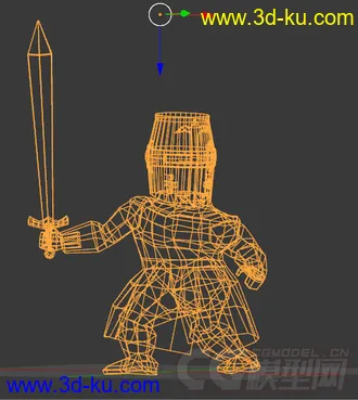 3D打印模型Q版战士，可爱的图片