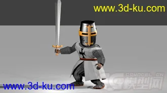 3D打印模型Q版战士，可爱的图片