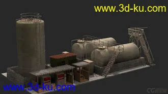3D打印模型工厂单个建筑的图片