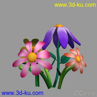 3D打印模型一些小花花小草草~的图片
