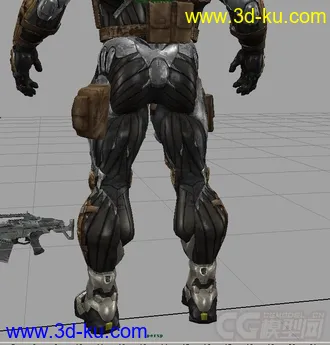 3D打印模型孤岛危机人物3加武器2的图片