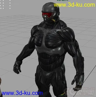 3D打印模型孤岛危机人物3加武器2的图片
