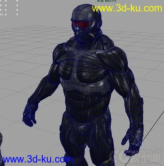 3D打印模型孤岛危机人物3加武器2的图片