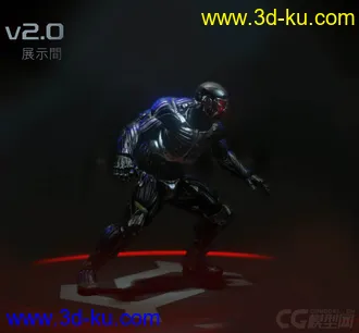 3D打印模型孤岛危机人物3加武器2的图片