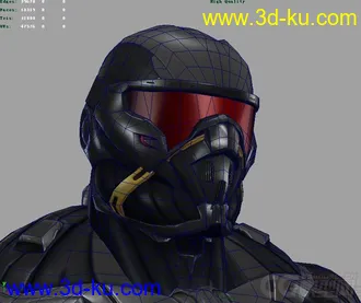3D打印模型孤岛危机人物3加武器2的图片