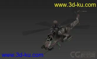3D打印模型武装直升机的图片