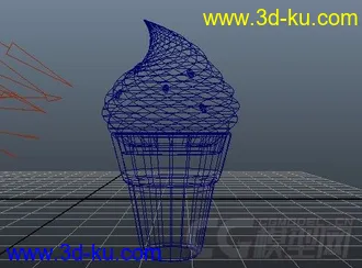 3D打印模型冰淇淋，蛋筒的图片