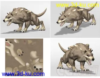3D打印模型狼的图片