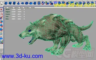 3D打印模型狼的图片