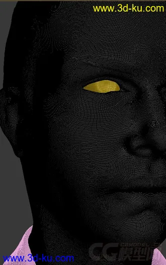 3D打印模型男人像 高精写实的图片