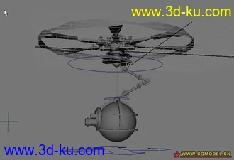 3D打印模型绑定两个飞行器的图片