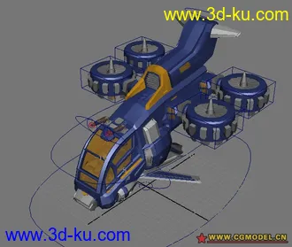 3D打印模型绑定两个飞行器的图片