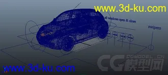 3D打印模型小轿车，小汽车，绑定，全自动的图片